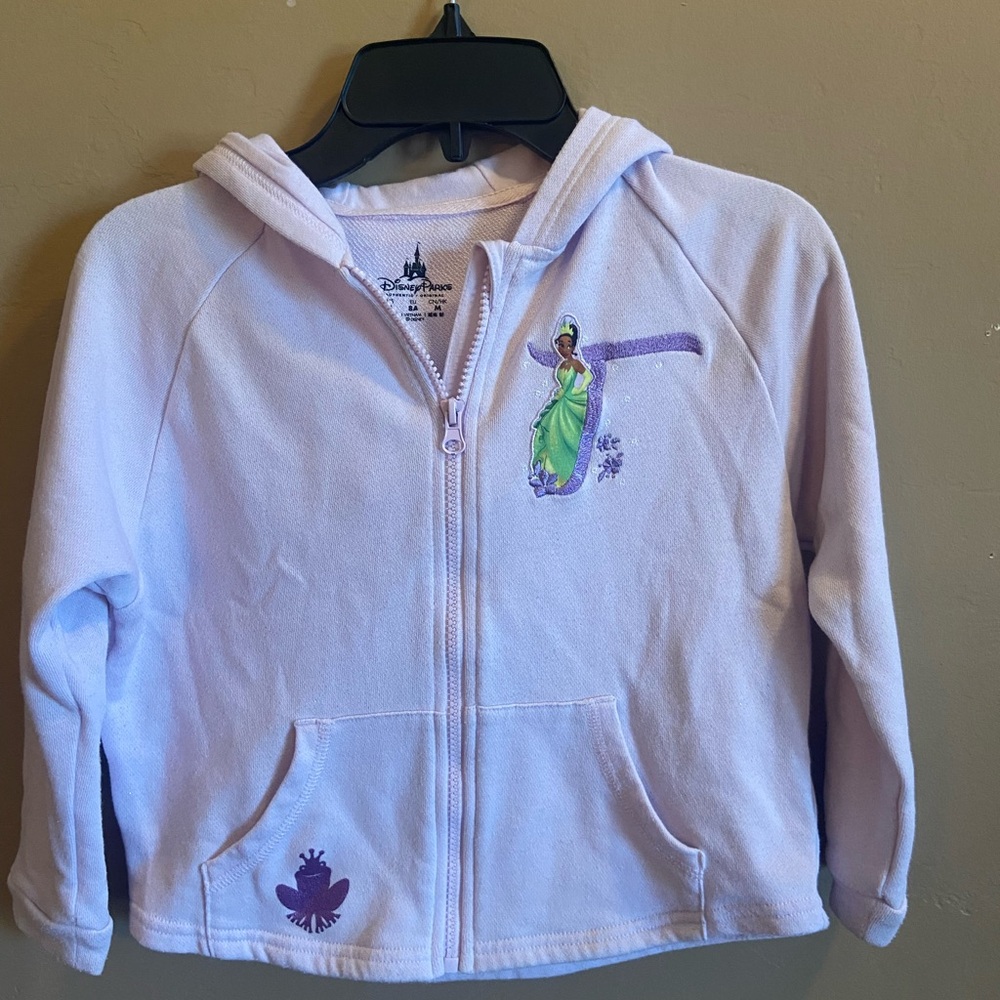 Disney Parks Princess Tiana Zip Hoodie for Girls small purple 100
Cotton zip up